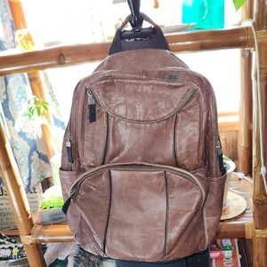 Older Brown Wilson Leather Backpack